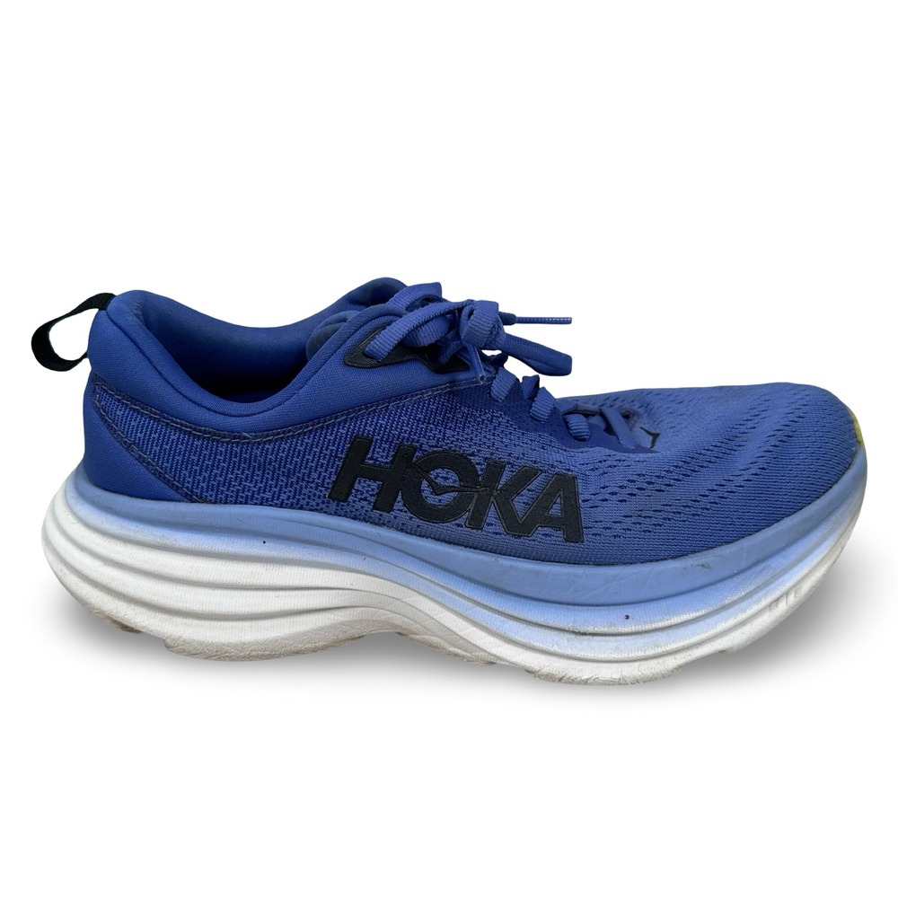 Hoka Bondi 8 Women Running Shoes Blue 1127952 SCS Size 7B Sneakers